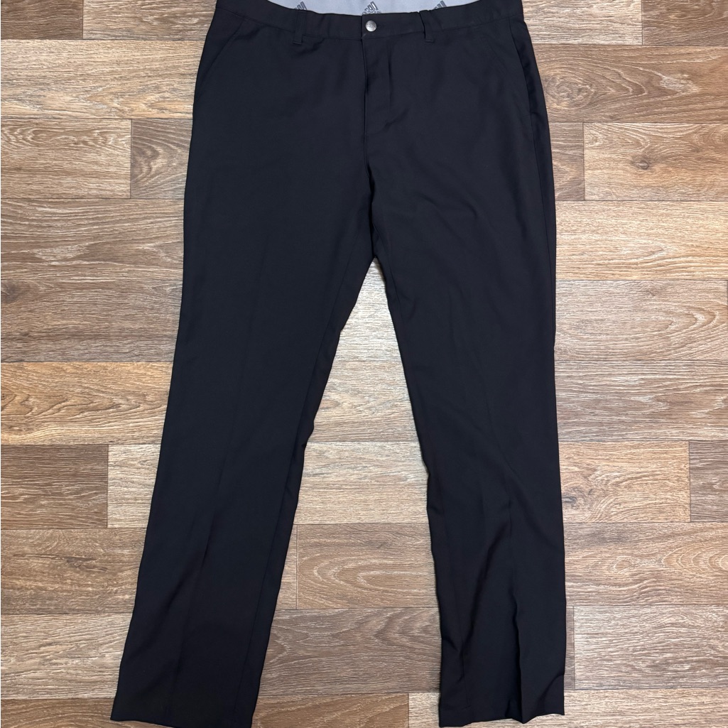 Men's Black Adidas Pants - Classic Straight Fit